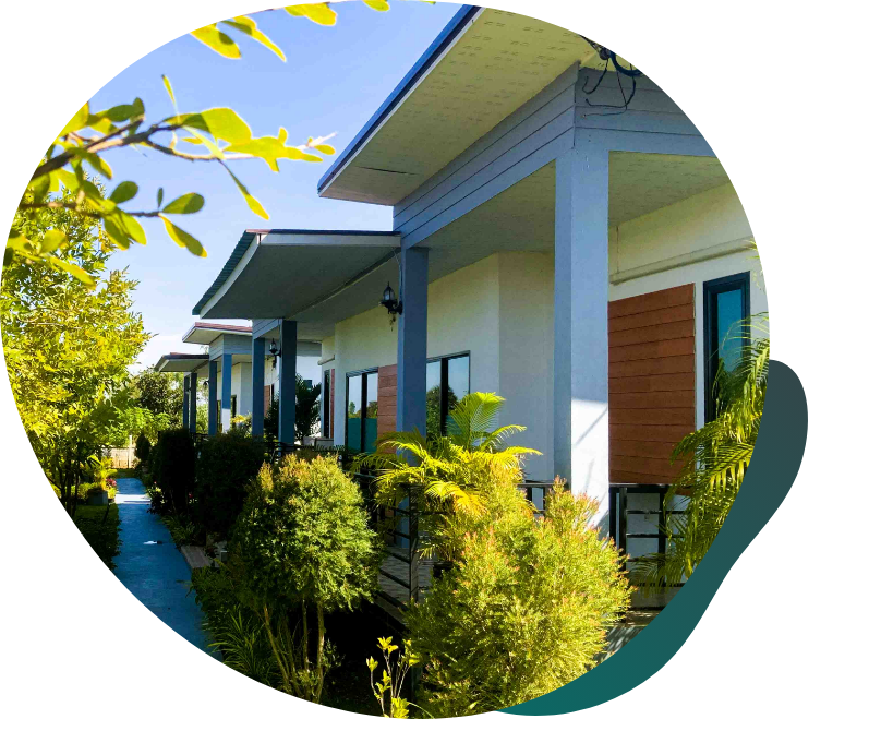 View of the private and modern villas at The Better Life Place Rehab in Thailand.