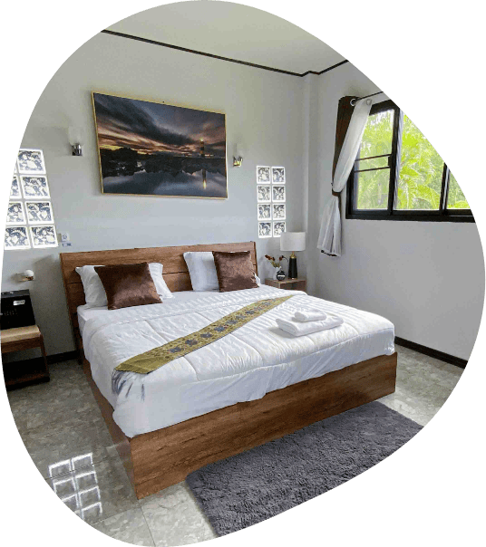 The modern and comfortable bedrooms at The Better Life Place Rehab in Thailand.