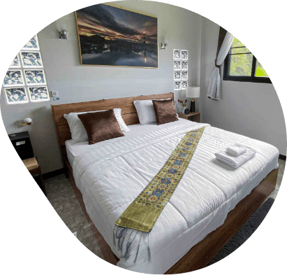 Luxurious and comfortable bedroom at The Better Life Place Rehab in Thailand.