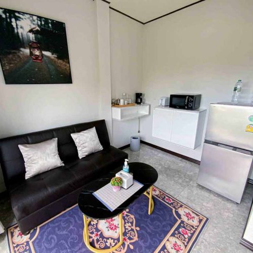 Living room at The Better Life Place Rehab in Thailand.