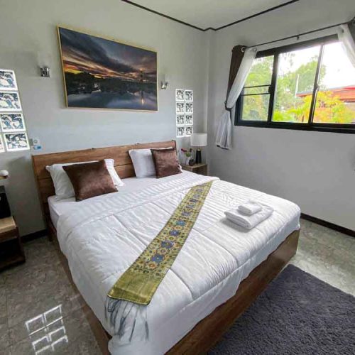 Luxurious bedroom at The Better Life Place Rehab in Thailand.