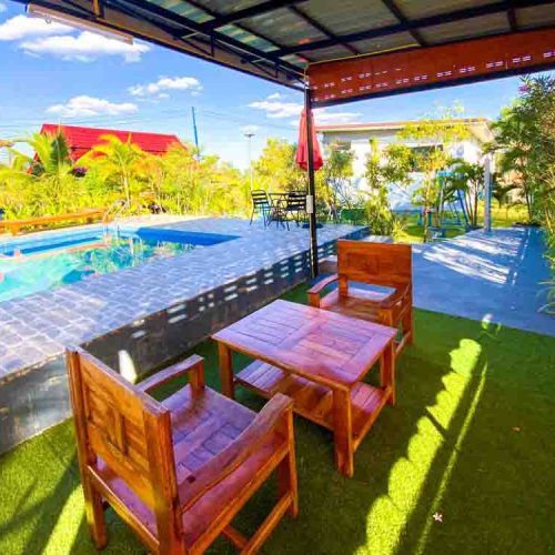 Seating area at The Better Life Place Rehab in Thailand.