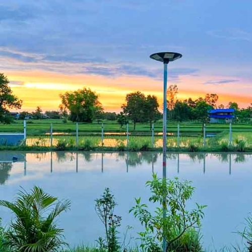 A beautiful sunset at The Better Life Place Rehab in Thailand.
